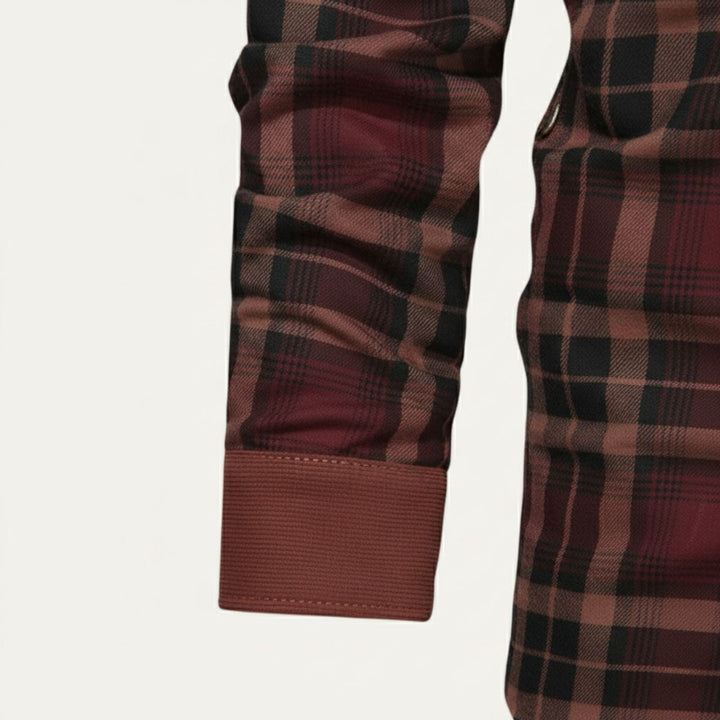 Freja Andersen | Herre varm vinter Plaid Check jakke