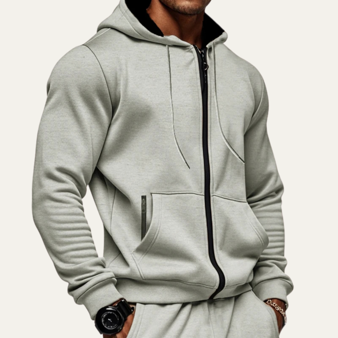 Freja Andersen | Herre varm afslappet varm Zip Hoodie jakke