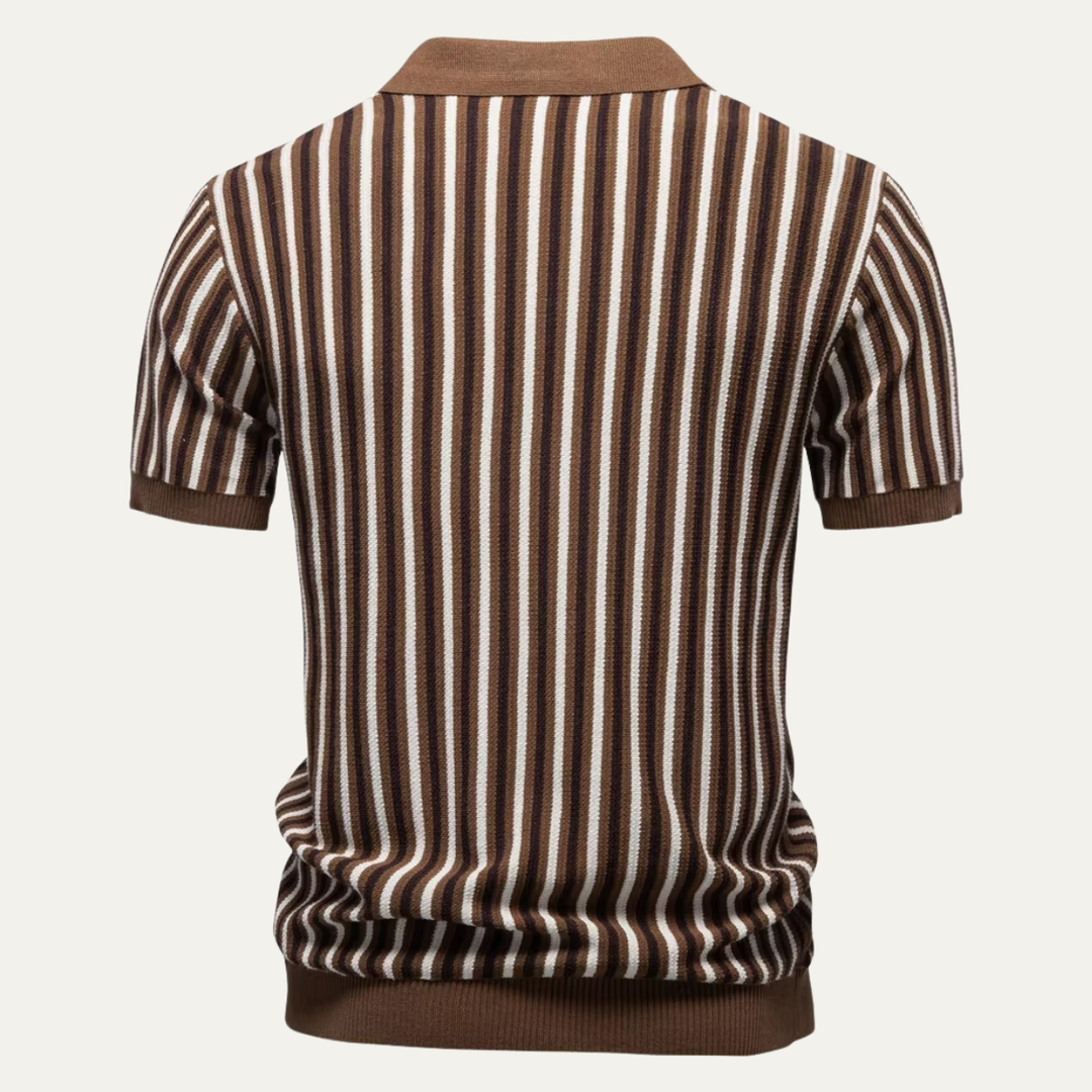 Freja Andersen | Herre strik stilren poloshirt