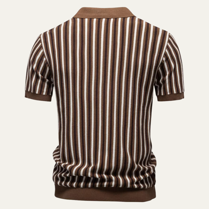 Freja Andersen | Herre strik stilren poloshirt