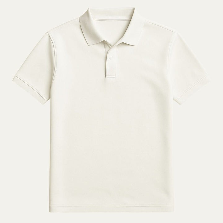 Corsica hvid poloshirt til mænd - Timeless Old Money Style