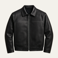 Freja Andersen | Herre klassisk Zip Biker læder jakke