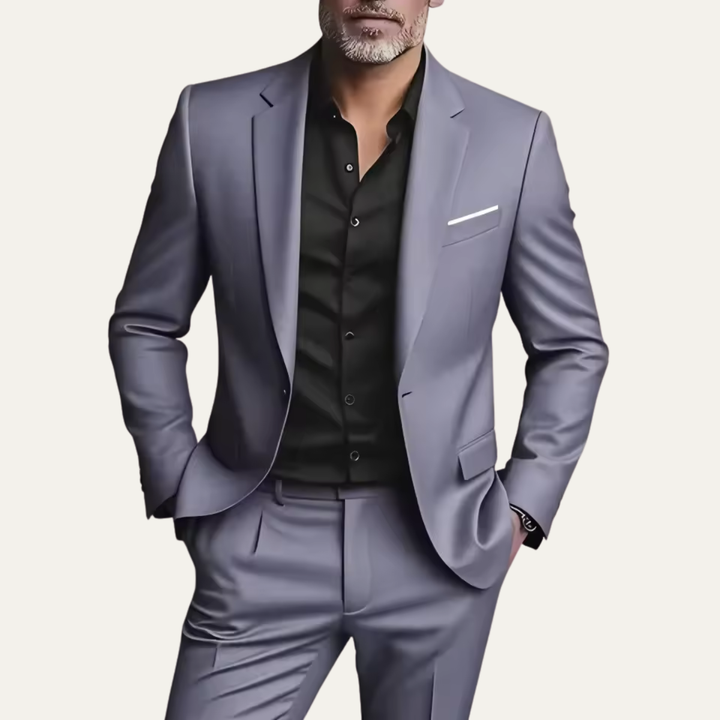 Freja Andersen | Herre Elegant slim fit jakkesæt sæt - business blazer & bukser
