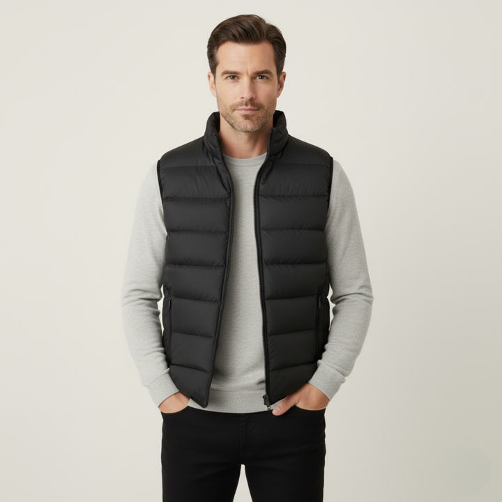 Freja Andersen | Herre luksus puffer quiltet Vest - 2025
