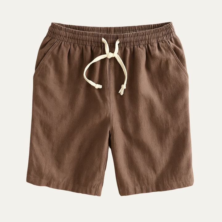 Rowley hør shorts - snøre shorts til mænd