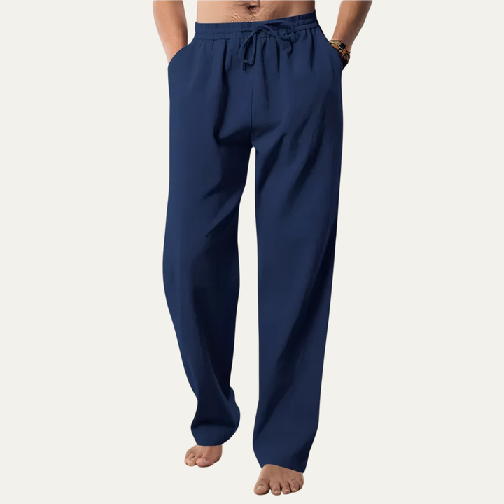 Larkspur | Herre bomuld Hemp åndbar Straight Leg bukser