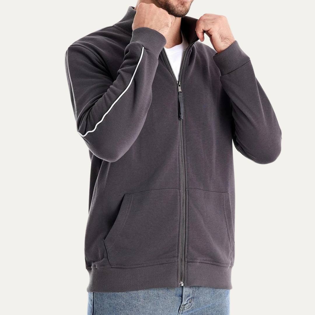 Freja Andersen | Herre afslappet let Zip Up jakke