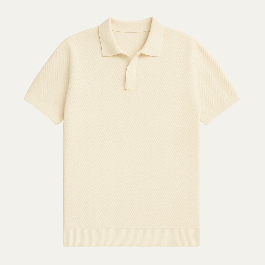 herre afslappet bomuld poloshirt vintage Style