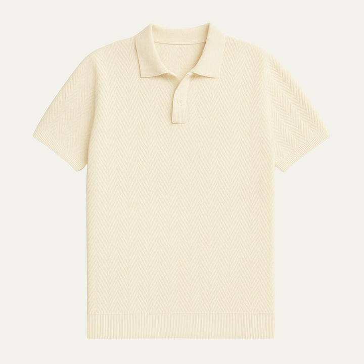 herre afslappet bomuld poloshirt vintage Style