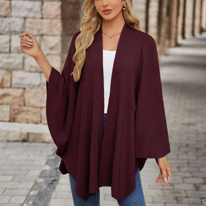 Briana™ | Elegant draperet poncho — 12