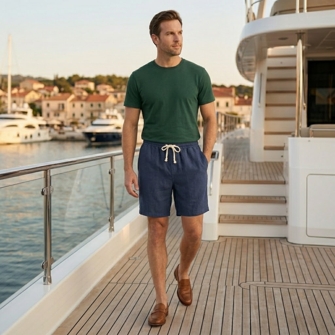 Freja Andersen | Herre afslappet slim fit snøre strandshorts