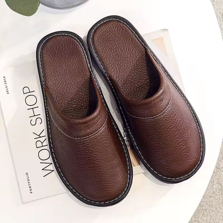 Malvern | Herre læder House sko Slip On Clogs