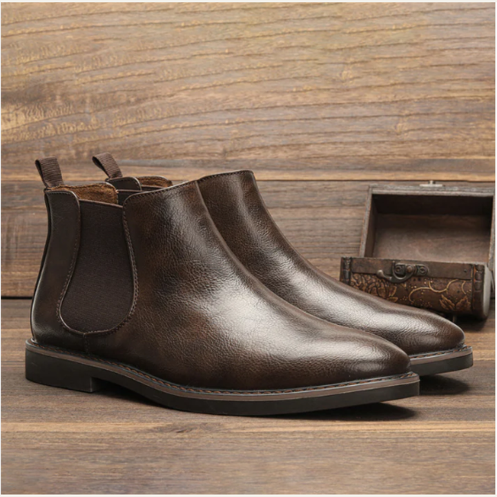 Fairmont | Herre Sleek Slip On Ankle læder pæne støvler