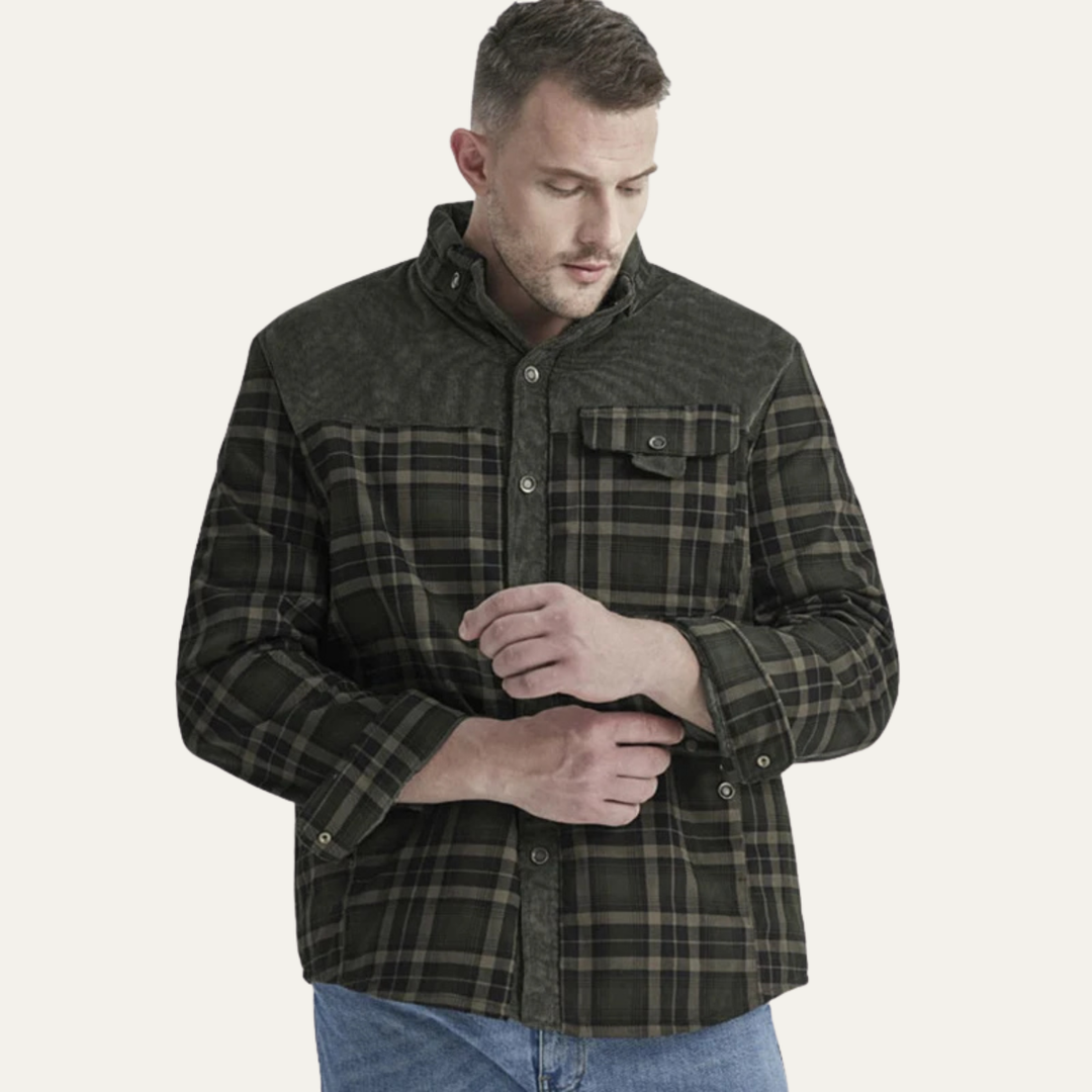 Freja Andersen | Herre Check Plaid fleeceforet Flannel jakke