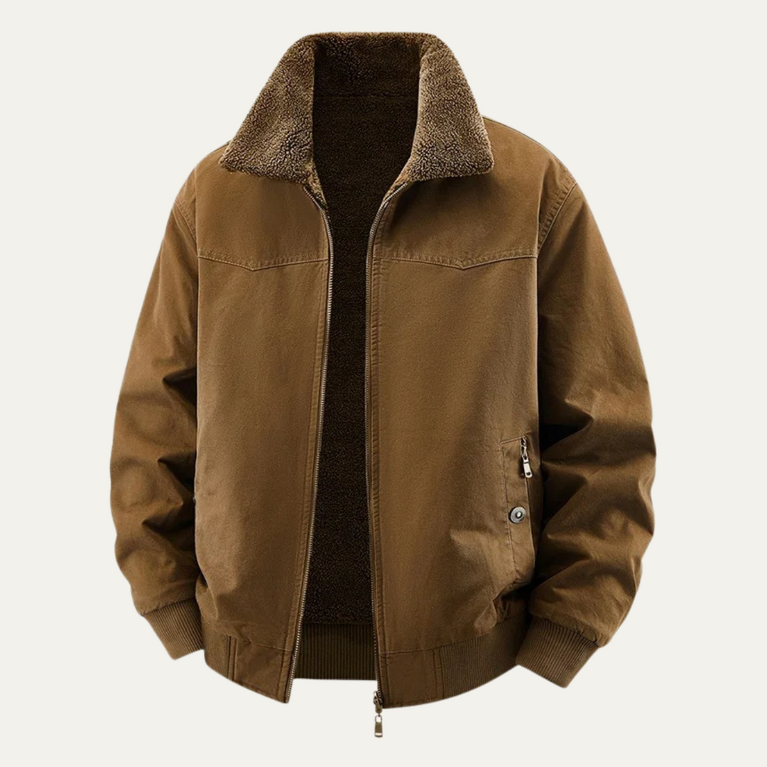 Freja Andersen | Herre fleeceforet Reversible bomberjakke