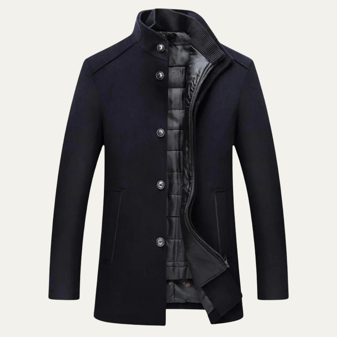 Freja Andersen | Herre uldblanding klassisk trenchcoat