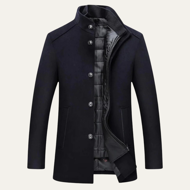 Freja Andersen | Herre uldblanding klassisk trenchcoat