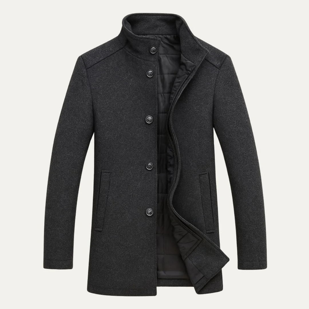 Freja Andersen | Herre uldblanding klassisk trenchcoat