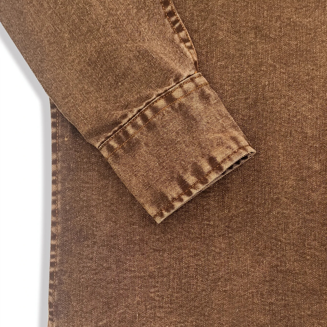 Freja Andersen | Herre brun vintage Washed denim skjorte