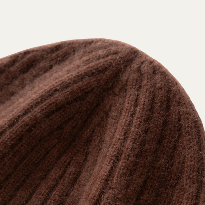 Freja Andersen | Herre luksus ribstrikket kashmir Beanie