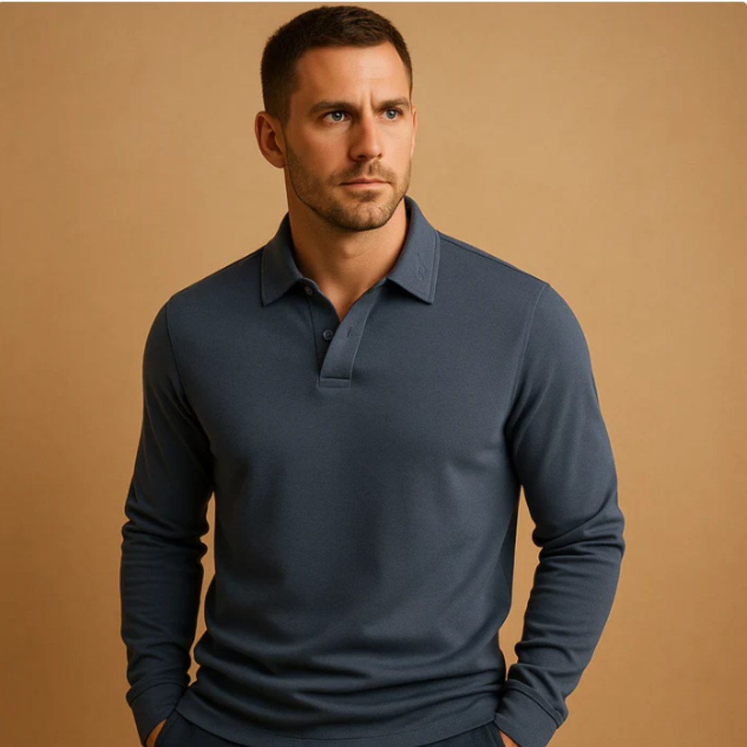Freja Andersen | Herre afslappet slim fit bomuld poloshirt