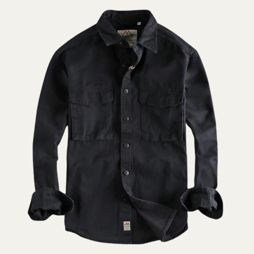 Oak River herre Safari Style knaplukket Workwear skjorte