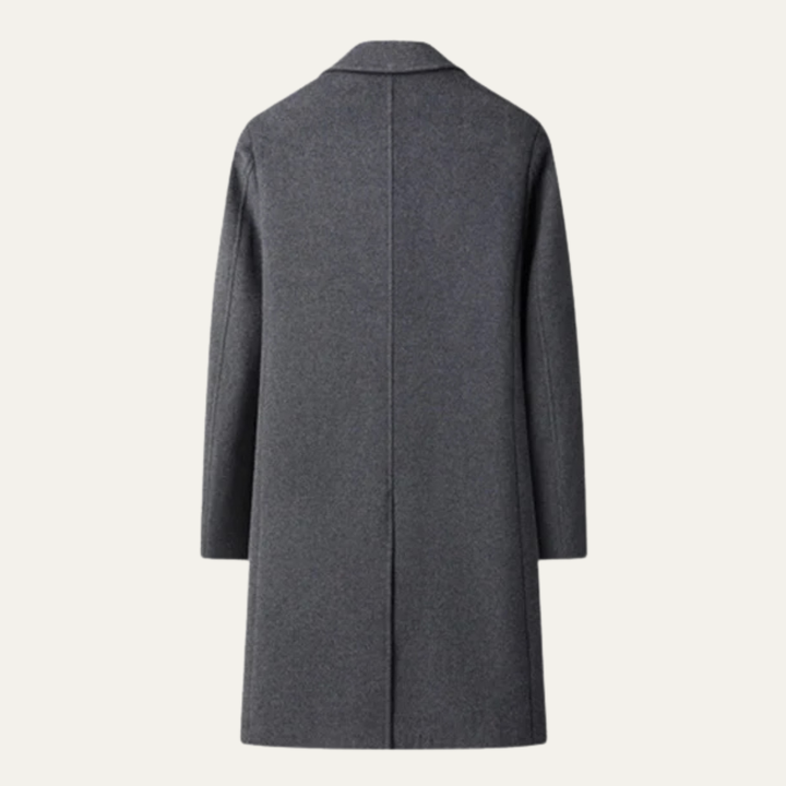 Freja Andersen | Herre lang uld dobbeltknappet vinter Overcoat