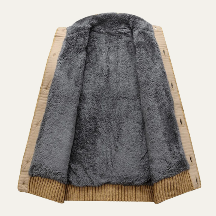 Ellington | Herre vinter Fleece cardigan - strikket uld strik Zip Up