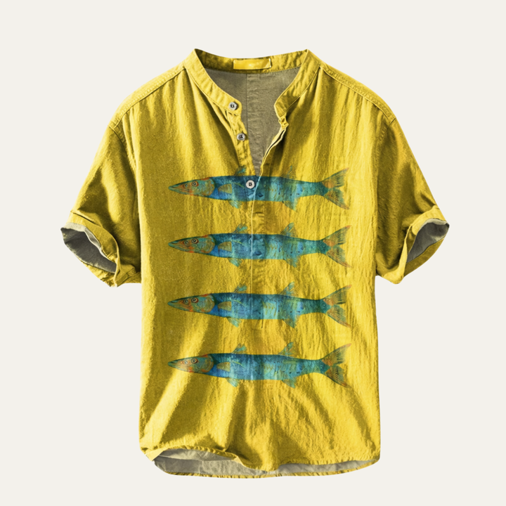 Willowcrest | Herre Hawaiian Tropical knaplukket sommer skjorte