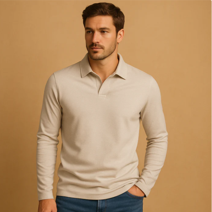 Freja Andersen | Herre afslappet slim fit bomuld poloshirt