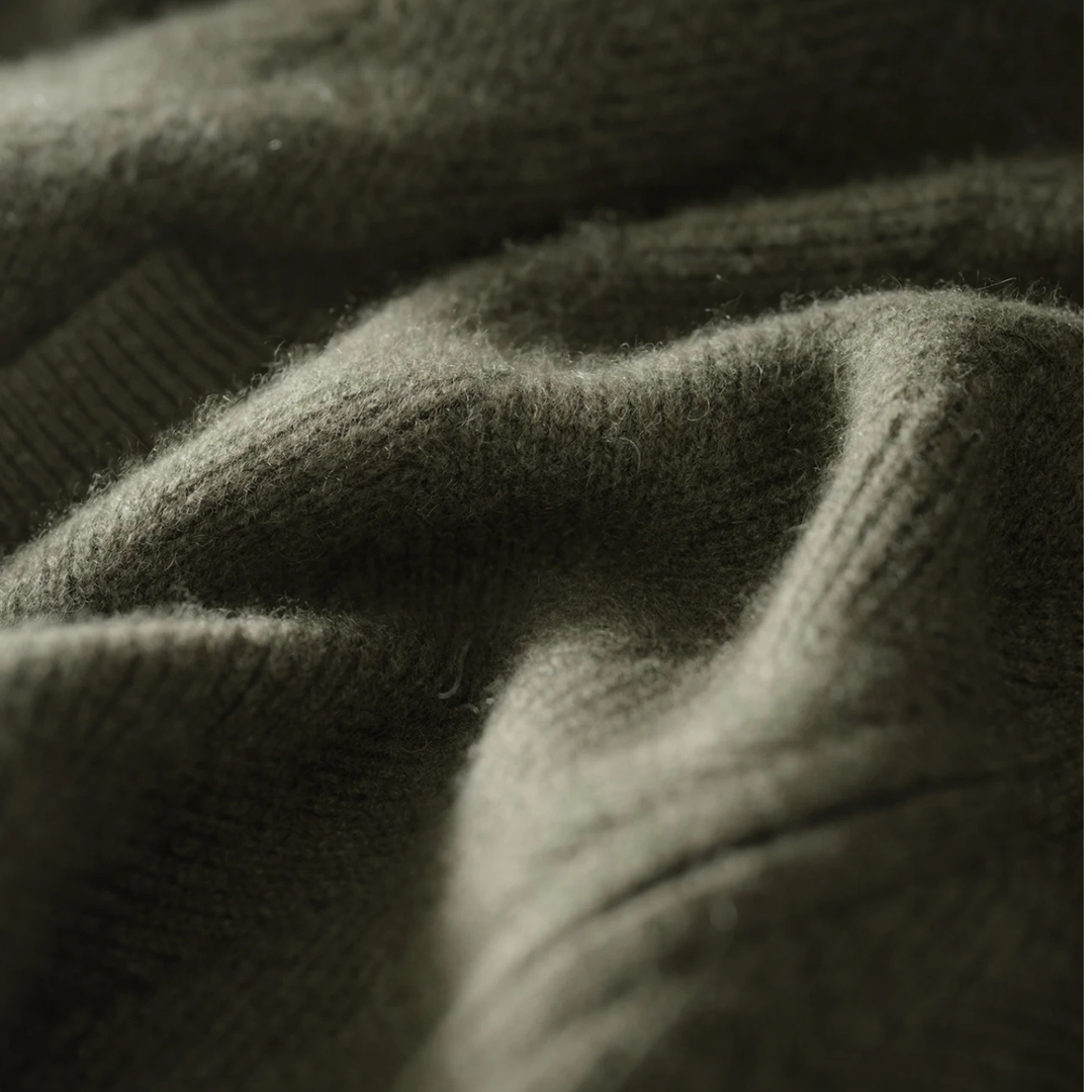 Highmoor kashmir trøje - herre 100% blød luksus uld strik cardigan