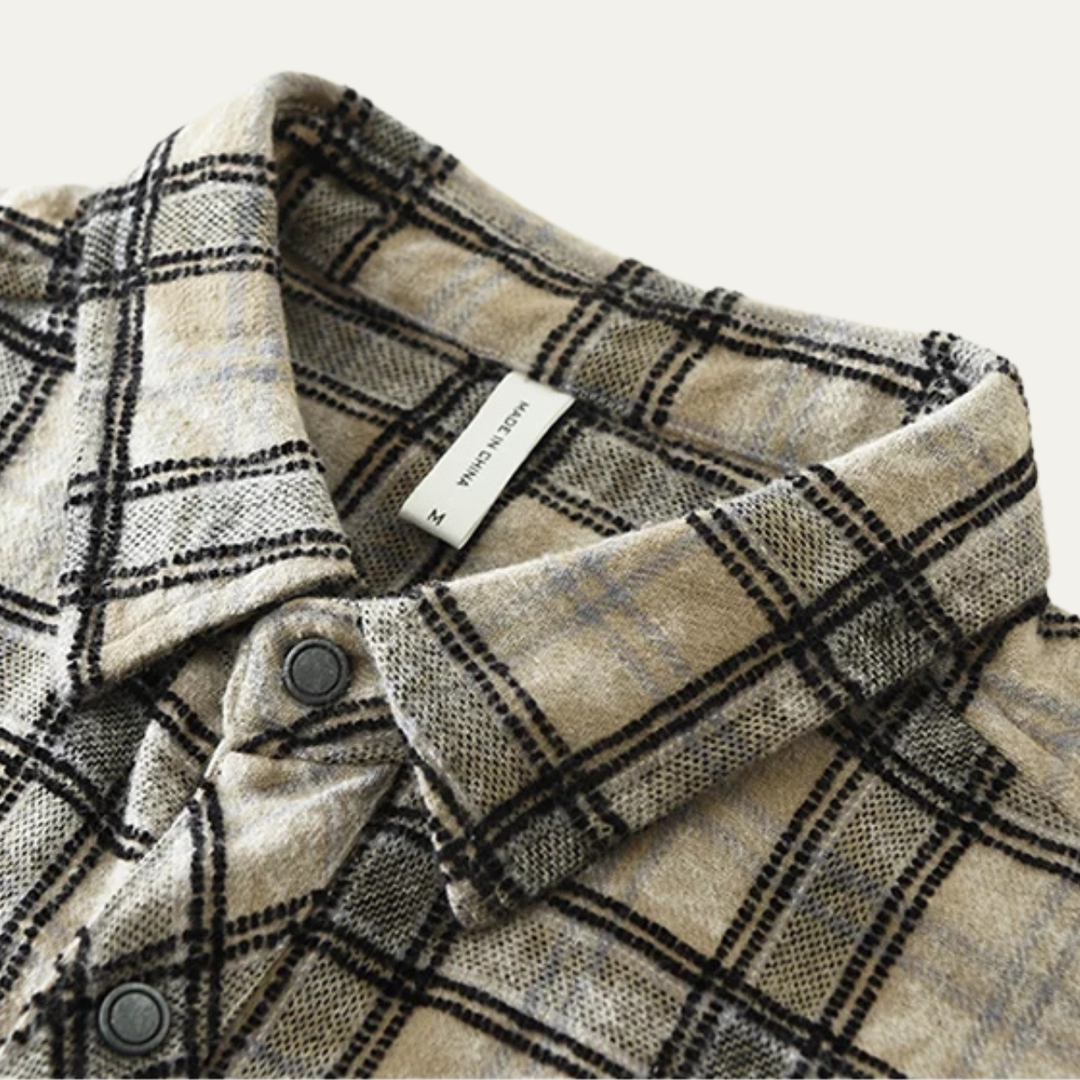 Southgate | Herre vintage Plaid Brushed bomuld skjorte