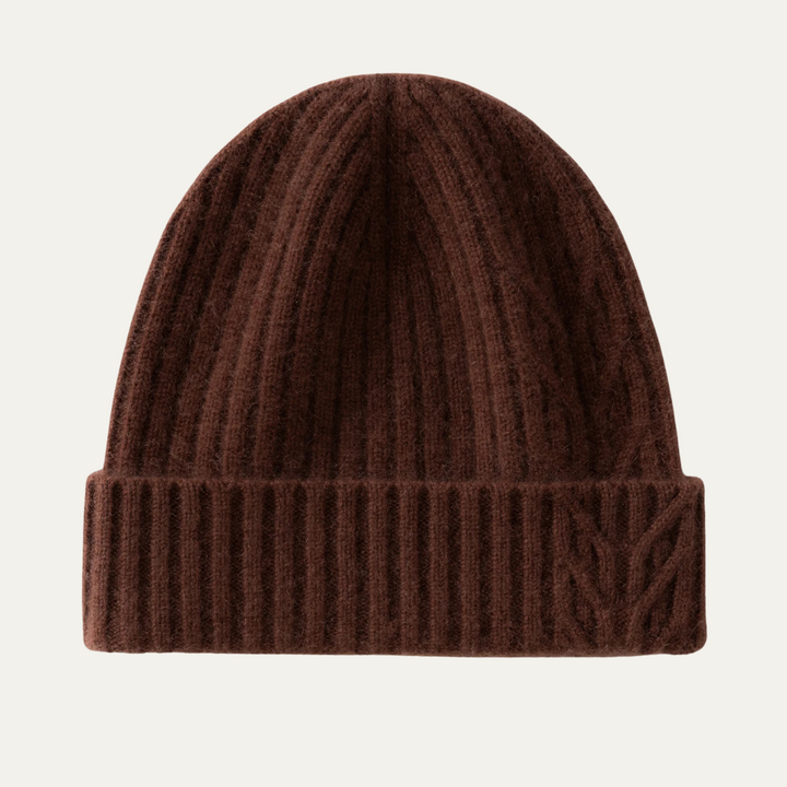 Freja Andersen | Herre luksus ribstrikket kashmir Beanie