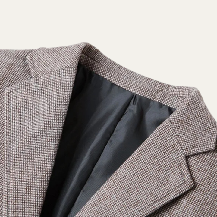 Freja Andersen | Herre stilren afslappet enkeltknappet jakkesæt blazer