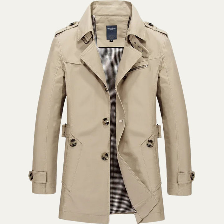 MauroIcardi elegant og stilfuld trenchcoat til mænd