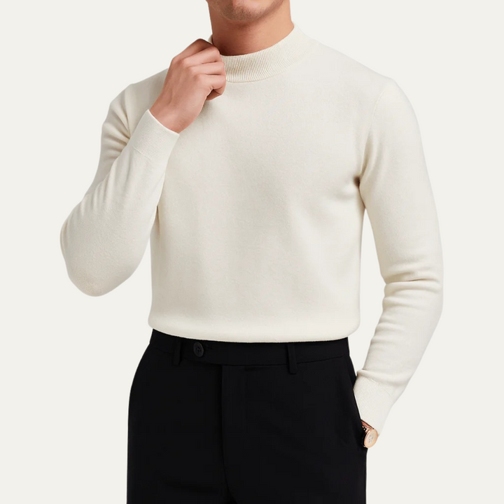 Freja Andersen | Herre slim fit strik rund hals trøje