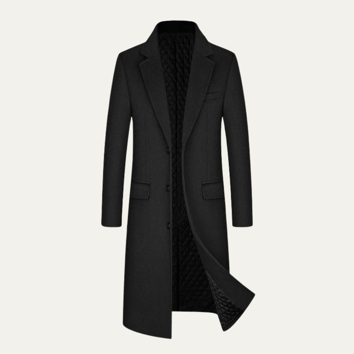 Freja Andersen | Herre vinter Woolen business trenchcoat
