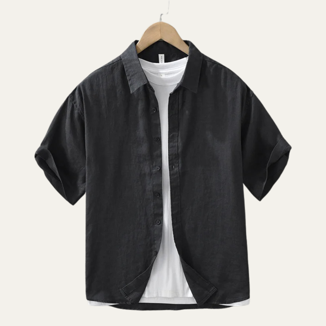 Elmwood Ridge herre hør slim fit let skjorte