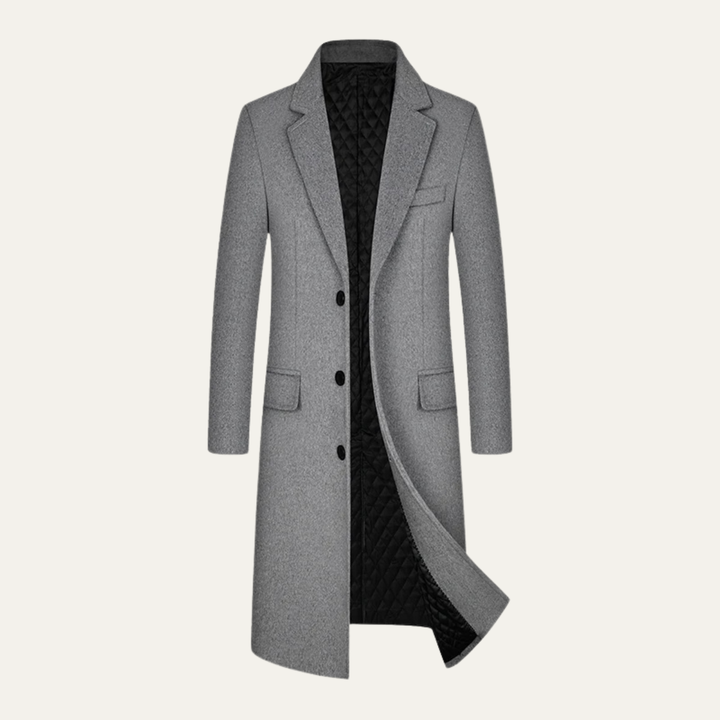 Freja Andersen | Herre vinter Woolen business trenchcoat