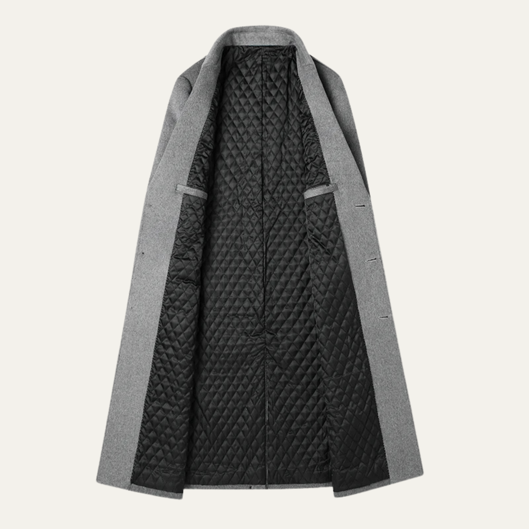 Freja Andersen | Herre vinter Woolen business trenchcoat