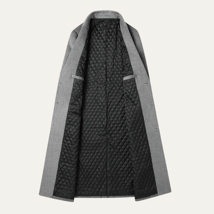 Freja Andersen | Herre vinter Woolen business trenchcoat