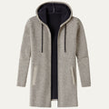Copenhagen med hætte strik cardigan | herre Longline afslappet frakke