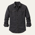 Glenwood Court herre vintage mørkegrå denim skjorte