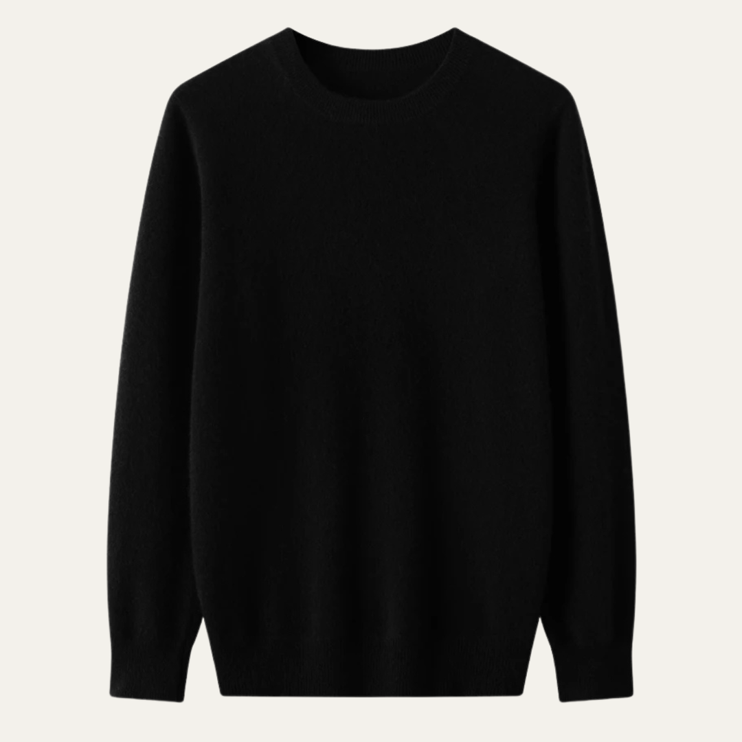 Freja Andersen | Herre afslappet merino uld O Neck vinter trøje