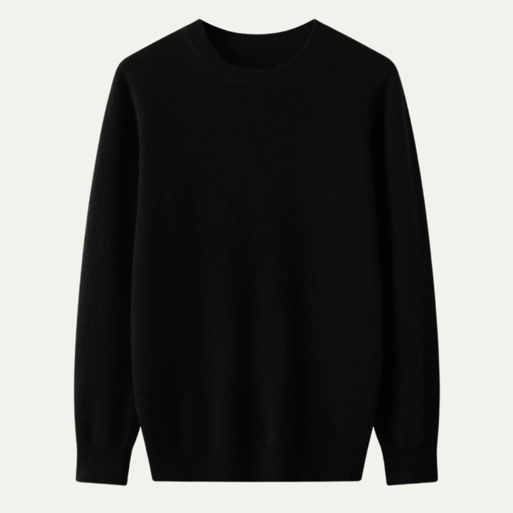 Freja Andersen | Herre afslappet merino uld O Neck vinter trøje