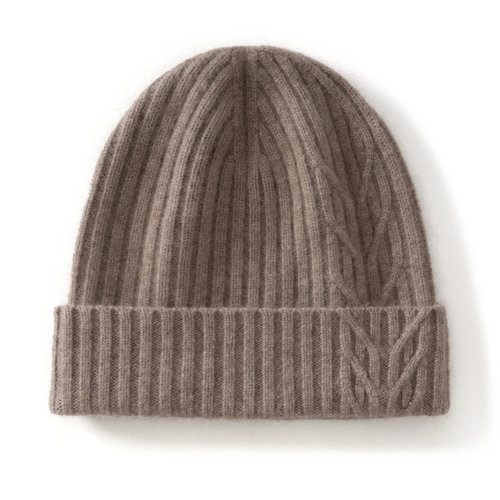 Freja Andersen | Herre luksus ribstrikket kashmir Beanie