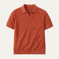 Como Centro herre luksus strikket V-hals åndbar poloshirt
