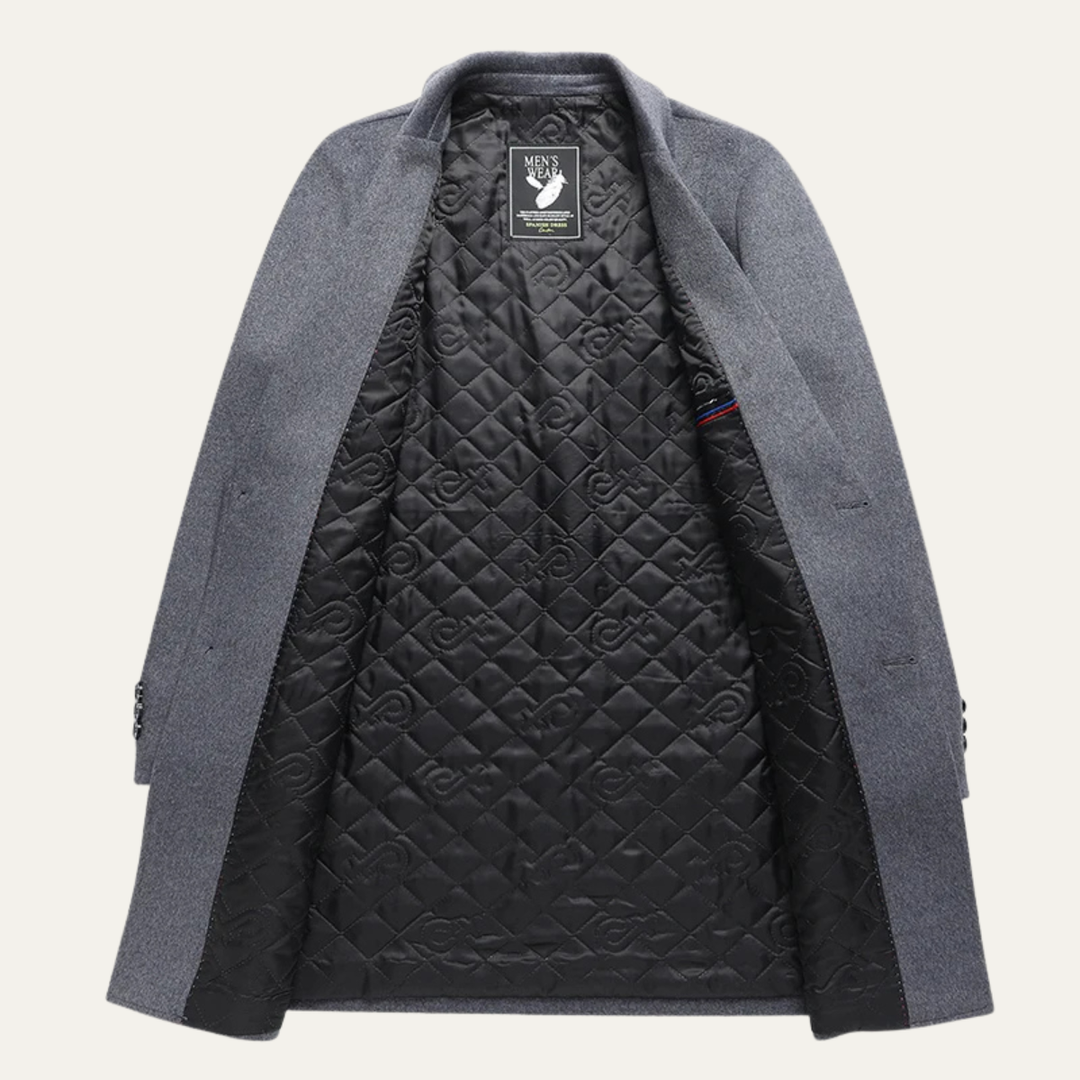 Freja Andersen | Herre Old Money klassisk uld Overcoat