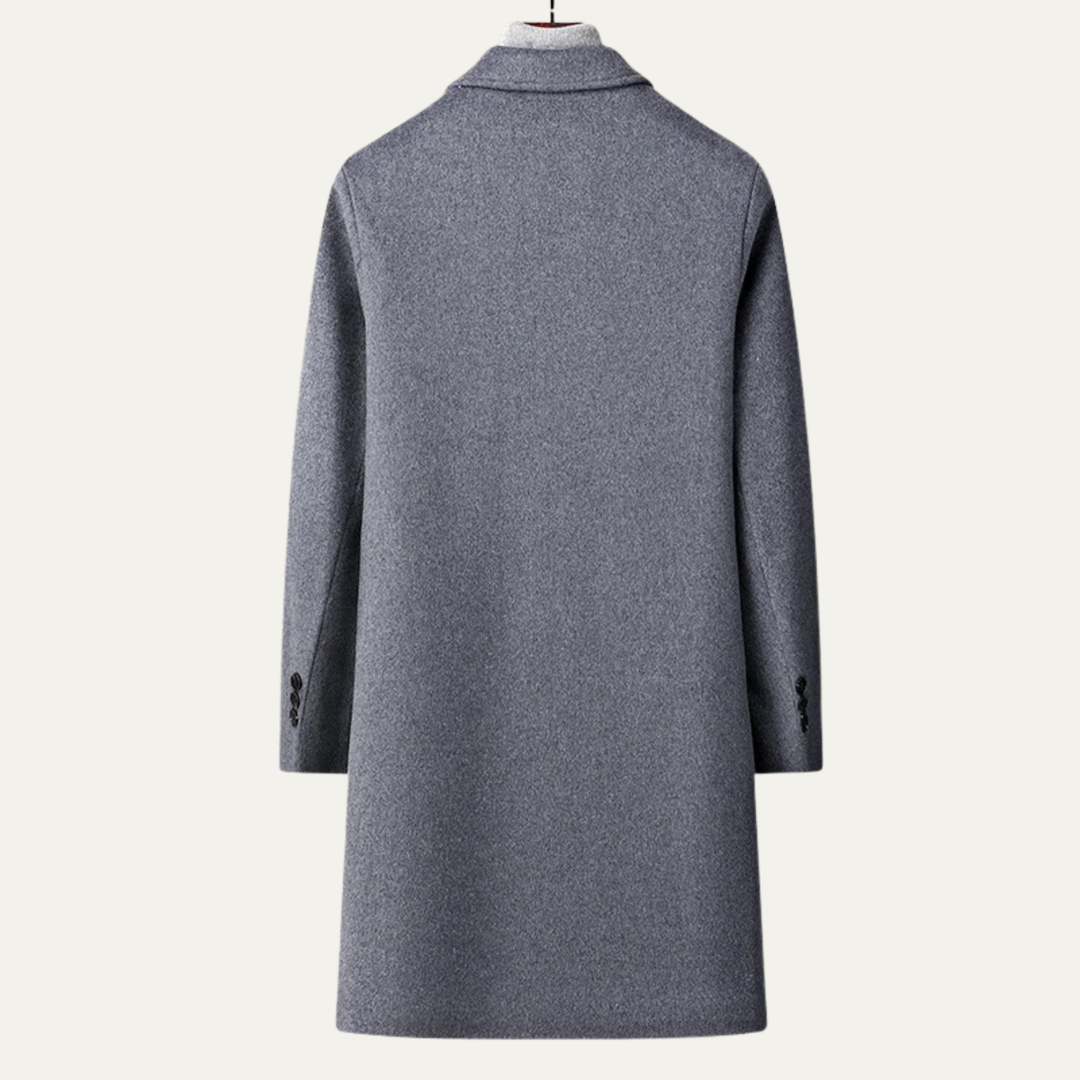Freja Andersen | Herre Old Money klassisk uld Overcoat