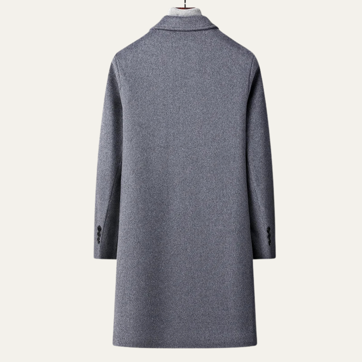 Freja Andersen | Herre Old Money klassisk uld Overcoat